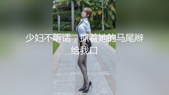 少妇不听话，抓着她的马尾辫给我口