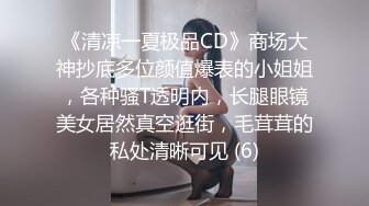 《清凉一夏极品CD》商场大神抄底多位颜值爆表的小姐姐，各种骚T透明内，长腿眼镜美女居然真空逛街，毛茸茸的私处清晰可见 (6)