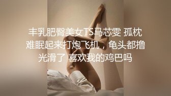 丰乳肥臀美女TS马芯雯 孤枕难眠起来打炮飞机，龟头都撸光滑了 喜欢我的鸡巴吗