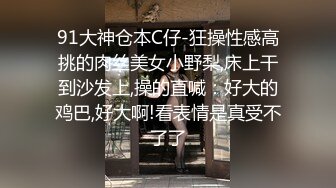 91大神仓本C仔-狂操性感高挑的肉丝美女小野梨,床上干到沙发上,操的直喊：好大的鸡巴,好大啊!看表情是真受不了了