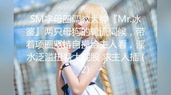 SM字母圈调教大神『Mr.冰鉴』两只母狗的轮流伺候，带着项圈坚持自摸给主人看，淫水泛滥扭着大屁股 求主人插 (2)