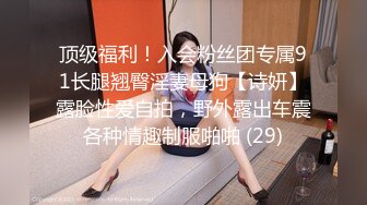 顶级福利！入会粉丝团专属91长腿翘臀淫妻母狗【诗妍】露脸性爱自拍，野外露出车震各种情趣制服啪啪 (29)