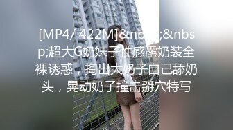 [MP4/ 422M]&nbsp;&nbsp;超大G奶妹子性感露奶装全裸诱惑，掏出大奶子自己舔奶头，晃动奶子撞击掰穴特写