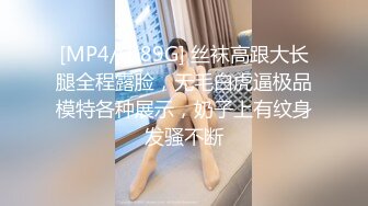 [MP4/ 1.89G] 丝袜高跟大长腿全程露脸，无毛白虎逼极品模特各种展示，奶子上有纹身发骚不断