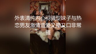 外表清纯内心闷骚型妹子与热恋男友激情造爱又撸又口非常骚