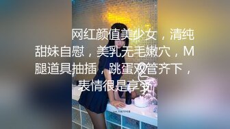 ❤️❤️网红颜值美少女，清纯甜妹自慰，美乳无毛嫩穴，M腿道具抽插，跳蛋双管齐下，表情很是享受