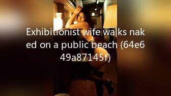 Exhibitionist wife walks naked on a public beach (64e649a87145f)